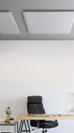 Pannelli fonoassorbenti a soffitto ambientazione 3